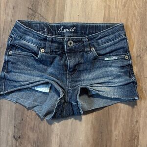 Levi's Dark Blue Denim Shorts